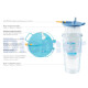 Sistema Bolsa Desechable Aspiracion Hospivac 3 Litros Caja 50 Unids